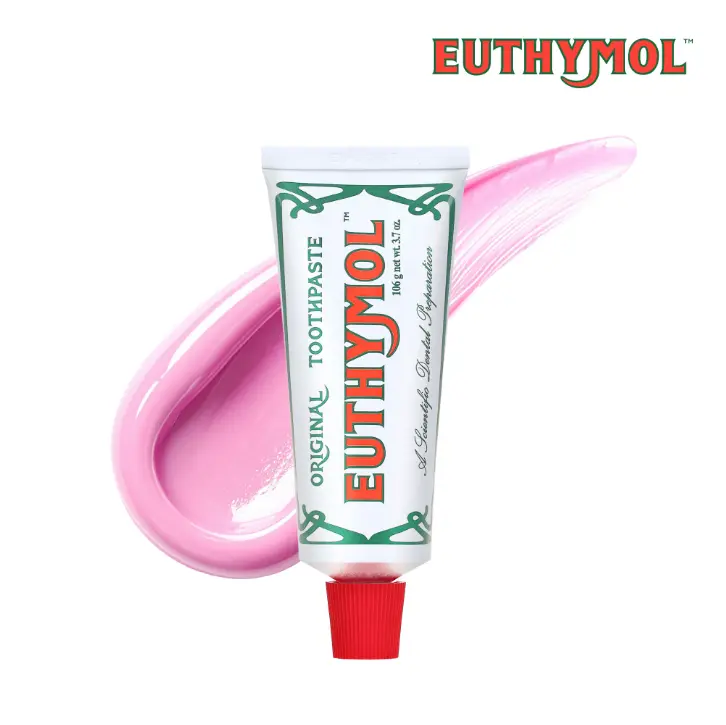Euthymol Original Toothpaste (1 Pack) - Fluoride-Free for Sensitive Teeth & Gum, 12-Hour Long Lasting Freshness, Korean Oral Care
