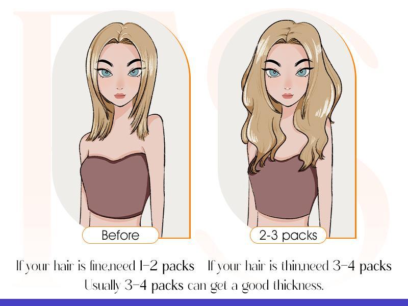 Full Shine Genius Weft Hair Extensions Hand Tied Weft Human Hair Extensions Remy Straight Hair For Women 50-60G TikTokShopBlackFriday