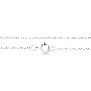 Sterling Silver 1mm 22" Cable Chain with Spring Ring Clasp - 1pc