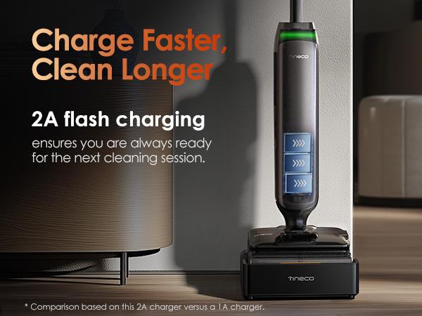 Tineco Floor One S9 Artist Steam Wet Dry Vacuum Cleaner, High-temp Steam Cleaning, 22kPa Suction, 360° SmoothDrive, Anti-Tangle Design, 185°F Flashdry, Long Runtime, 180° Lay-Flat