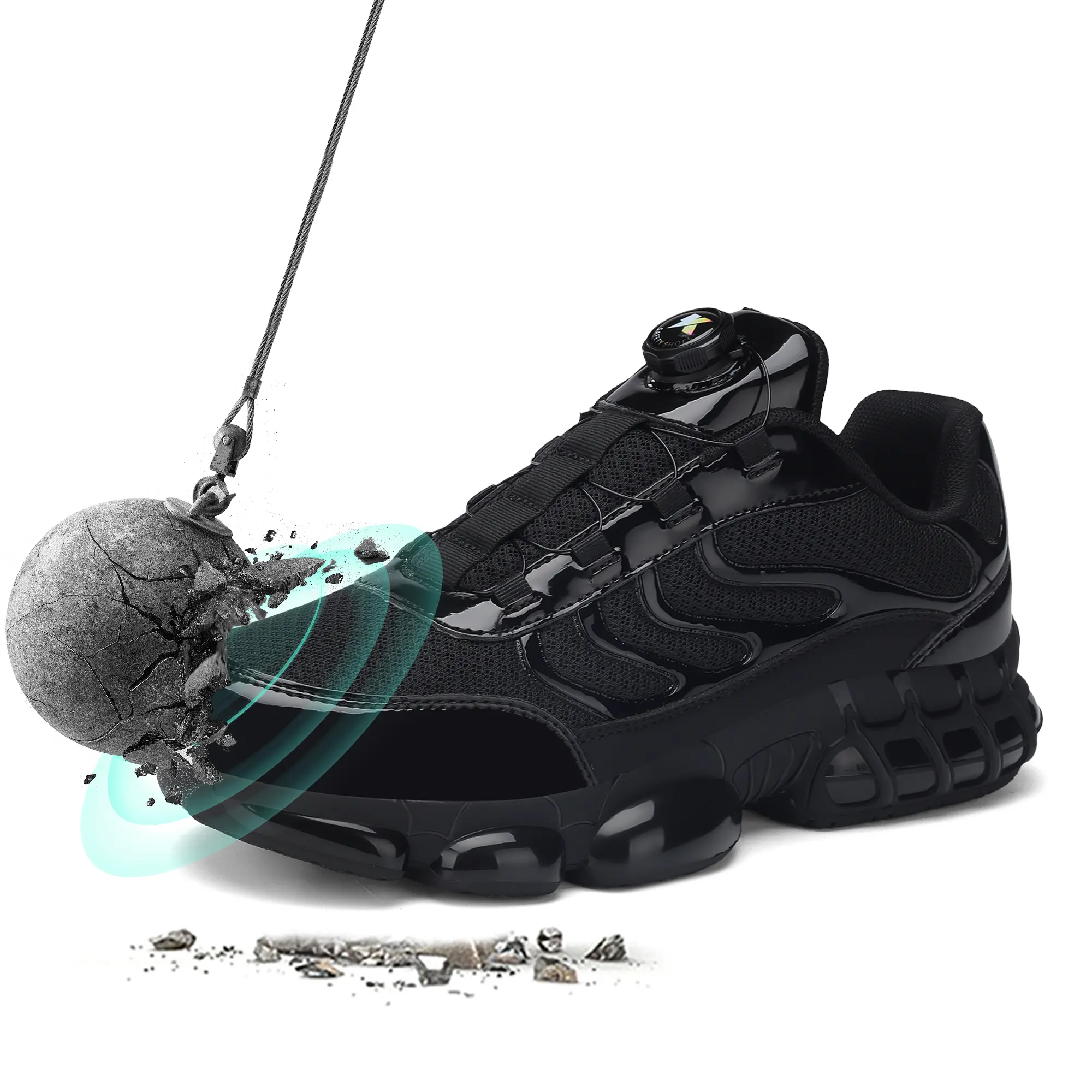 Men's & Women's Steel Toe Shoes - Lightweight, Non-Slip, Puncture-Proof Composite Toe Work Sneakers for Sports & Outdoor Activities