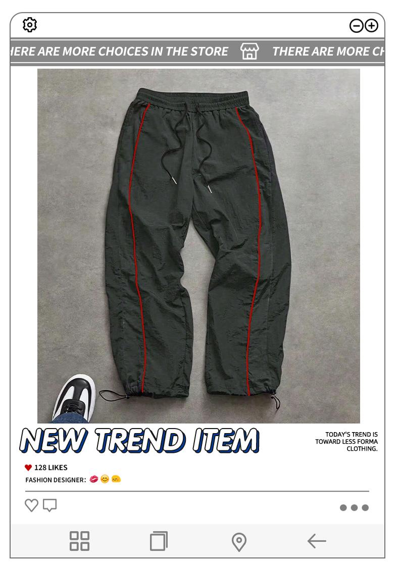 Men's Casual Striped Printed Comfortable Straight-Leg Sports Pants Suitable for Spring and Summer Wear Athleisure Style Bottoms Soft Comfy Sweatpants pantalones para hombre pants for men cargo pants for men