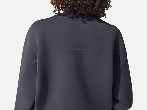 2-Piece Set G4Free Smoofit Modal Soft Women’s Lounge Set Long Sleeve Crewneck Sweatshirt & High Waist Straight Leg Sweatpants with Pockets