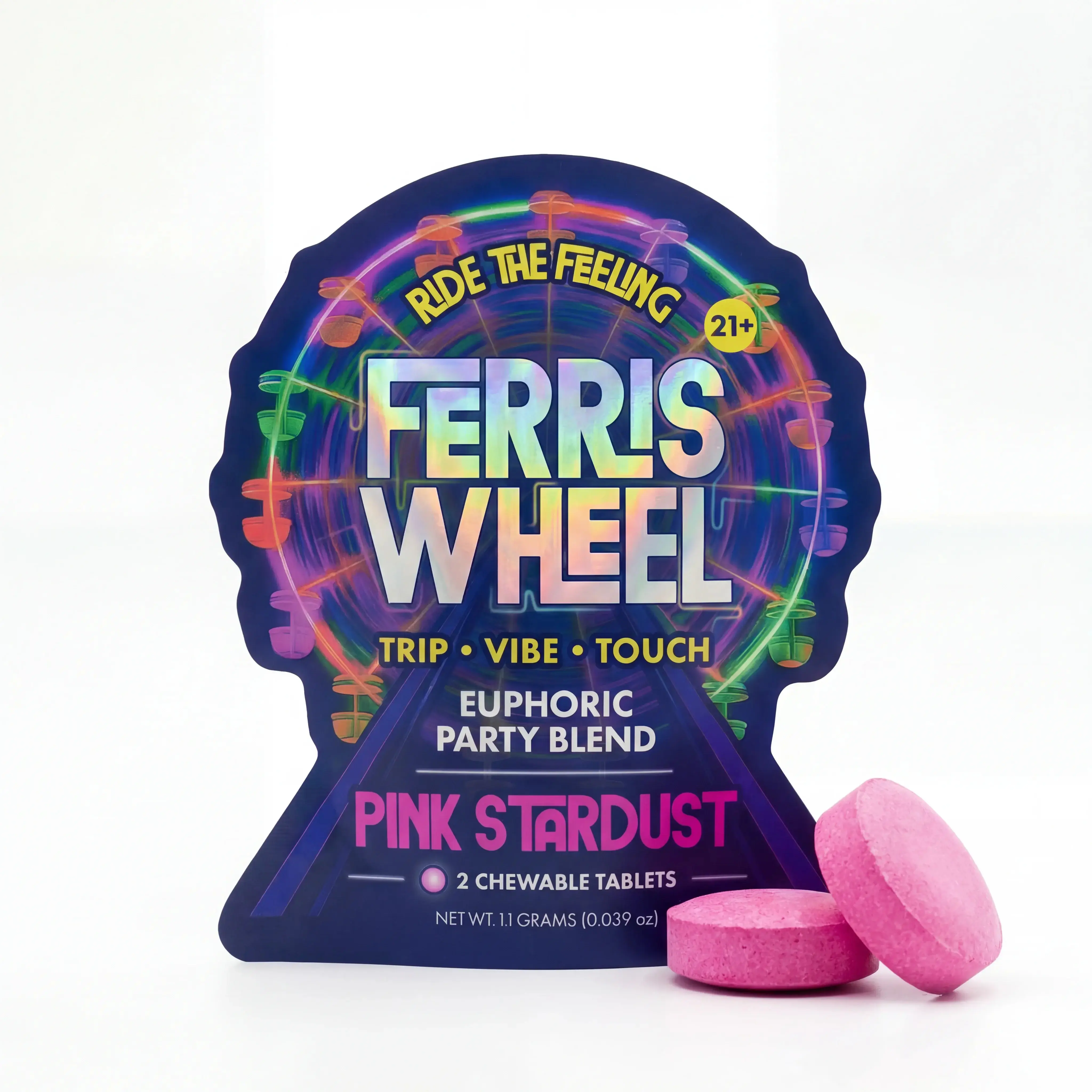 Ferris Wheel Pink Nootropic Kanna Blend - 2 CT Natural Edible Supplement