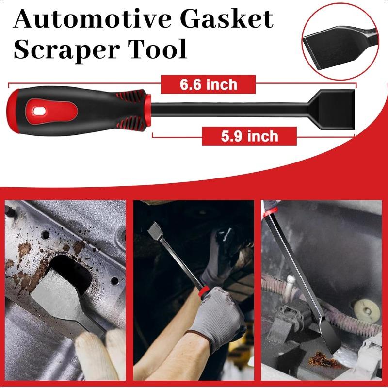 17pcs Telescoping Magnetic Pickup Tool Set with Extendable Neck Hook & Pick Tools for Car Trim Removal Scraper Auto Clip Remover Fastener Rivets Puller Mechanic Automotive Tools Kit