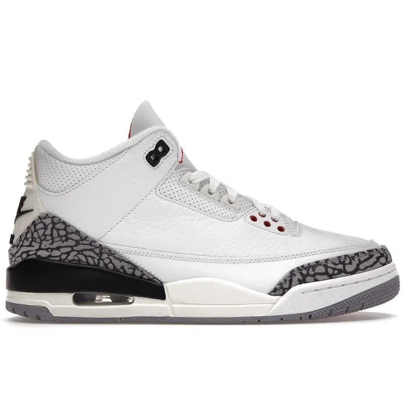 Jordan Men's 3 Retro White Cement Reimagined Basketball Shoes, from StockX