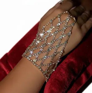 Mesh Rhinestone Temperament Mitt Bracelet MAC119
