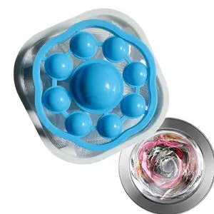 Reusable Floating Hair Filter Bag 3PCS, Machine Hair Filter Ball Spherical Lint Trap, Washing Machine Pet Hair Catcher Mesh, Laundry Cleaning Tool for Dog Cat Fur