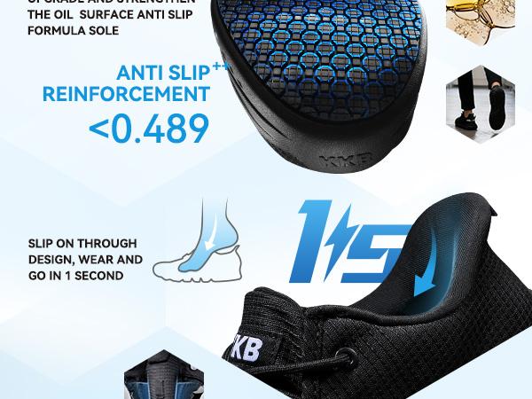 【2026 Recién llegado】Oil-Safe Grip Men's Non Slip Work Shoes Waterproof Slip-On Sneakers for Kitchen Restaurant Chefs Nurses with Arch Fit Support Orthopedic 【2026 Recién llegado】Oil-Safe Grip Men's Non Slip Work Shoes Waterproof Slip-On Sneakers for Kitchen Restaurant Chefs Nurses with Arch Fit Support Orthopedic