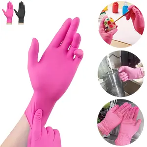 Nitrile Disposable Gloves 10 Count Latex-Free Powder-Free Non-Sterile Food Safe Disposable Glove Safety Cooking Cleaning Gloves