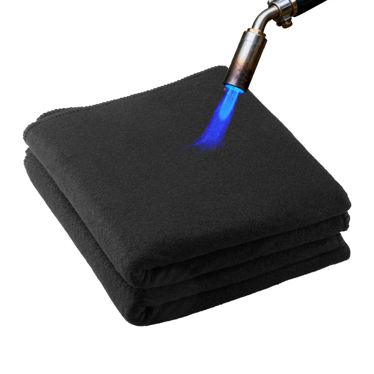 VEVOR Carbon Felt Welding Blankets 2-Pack, 20" x 36" 3.5 mm Thick Mat Pad, Flame Retardant Heat Resistant Up to 1800°F, Blocks Sparks, Easy Storage for Welding Safety, Grilling & Camping Fire Safety
