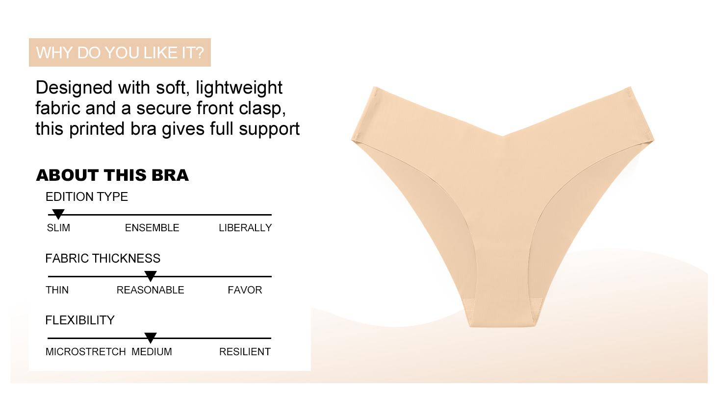 Multi-Pack Women‘s Underwear Bikini Seamless Soft Stretchy Breathable Sports Yoga  Daily Wear Seamless Thongs