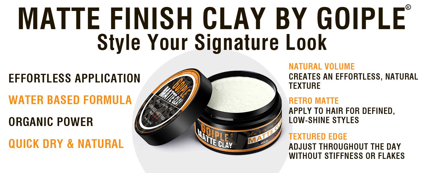 Matte Clay Spray Hair Texturizing & Volumizing Spray- Mens Hair Product Clay Texture Spray Lightweight Clay Hair Spray Incease Volume Brush Gel