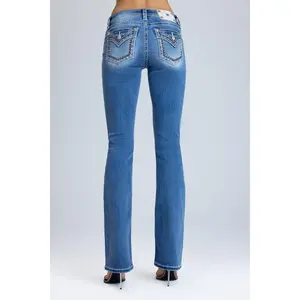 Araiza Stitched Bootcut Jeans