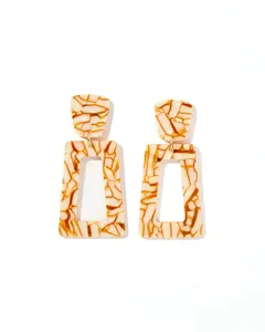 Kennedy Statement Earrings Desert Sand