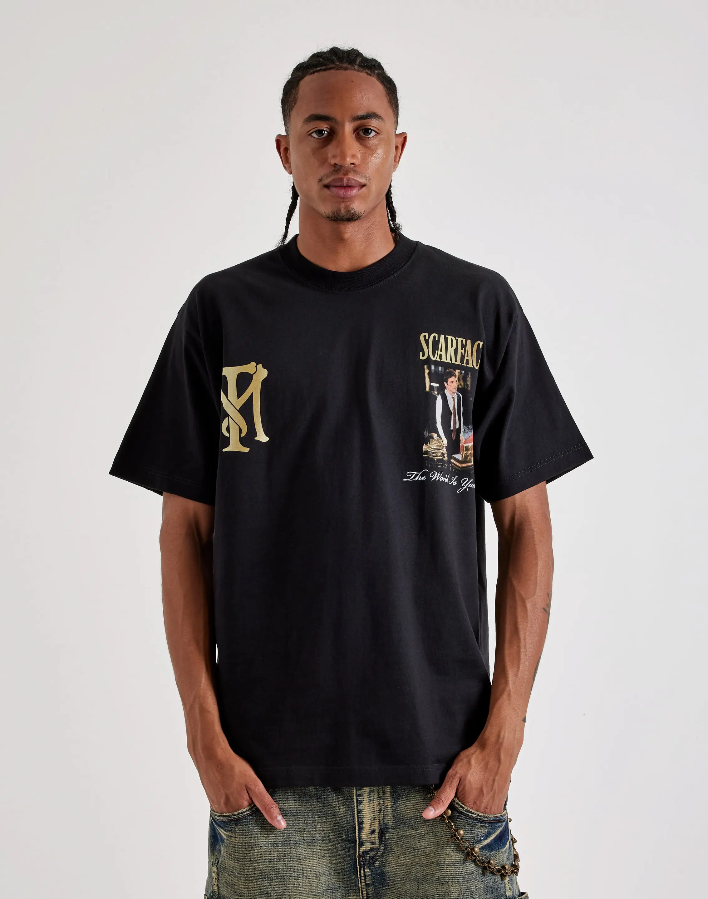 Mens American Classics Scarface The World Is Yours Tee