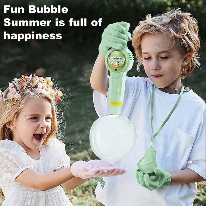 Fog Bubble Machine, Rechargeable Automatic Electric Smoke Bubble Machine, Magic Smoke Bubble Maker, Colorful Lights & Music, Bubble Fog Game for Parties, Beaches, Summer