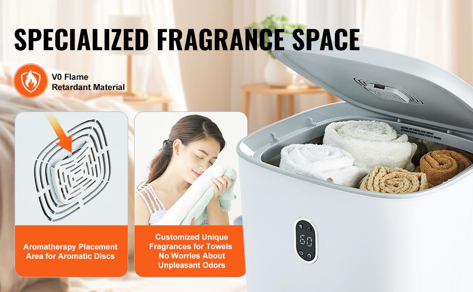 VEVOR Towel Warmer 35L,  Towel Warmer Bucket with Drying Modes(2-5h), Heating Mode 20/40/60/90 Min Auto Shut Off, LED Screen, Luxury Large Towel Warmer for Bathroom, Spa, Bathrobe, Blanket & Pajama