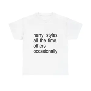 Harry Styles all the time, others occasionally T-Shirt Fan Merch Tour Minimal Text Tee
