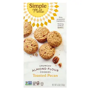 Simple Mills Crunchy Almond Flour Cookies, Toasted Pecan, 5.5 oz (156 g)