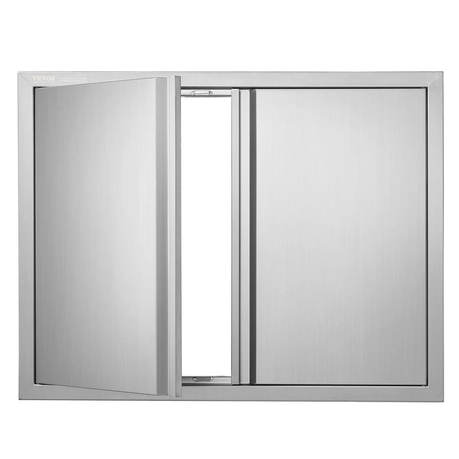 【Summerfinds】VEVOR BBQ Access Door, 31W x 24H Inch Double Outdoor Kitchen Door, Stainless Steel Flush Mount Door, Wall Vertical Door with Recessed Handles , for BBQ Island, Grilling Station, Outside Cabinet
