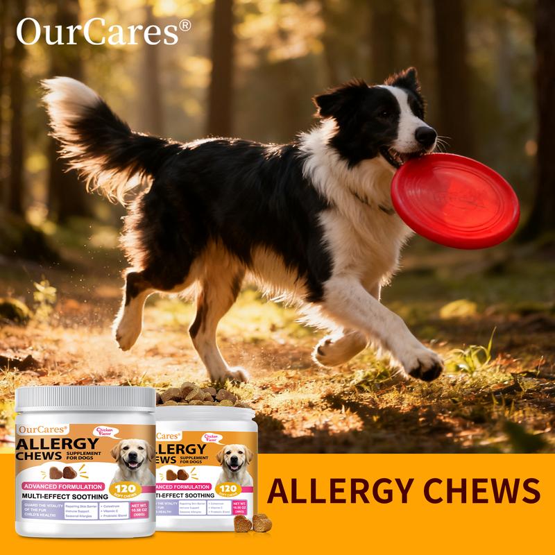 Pet Dog Allergy Chew Tablets