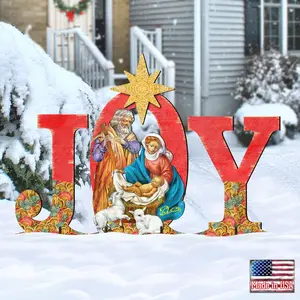 Joy Regal Outdoor Nativity Set by G. DeBrekht - Nativity Holiday Decor - 8121456F-S3M
