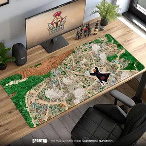 Pain Attacks Hidden Leaf Mouse Pad – Akatsuki Village View Anime Desk Mat, Shippuden Gaming Mat, Ninja Gift Decor, Extra Large Gaming Mousepad, Desk Mat, PC Accessories.