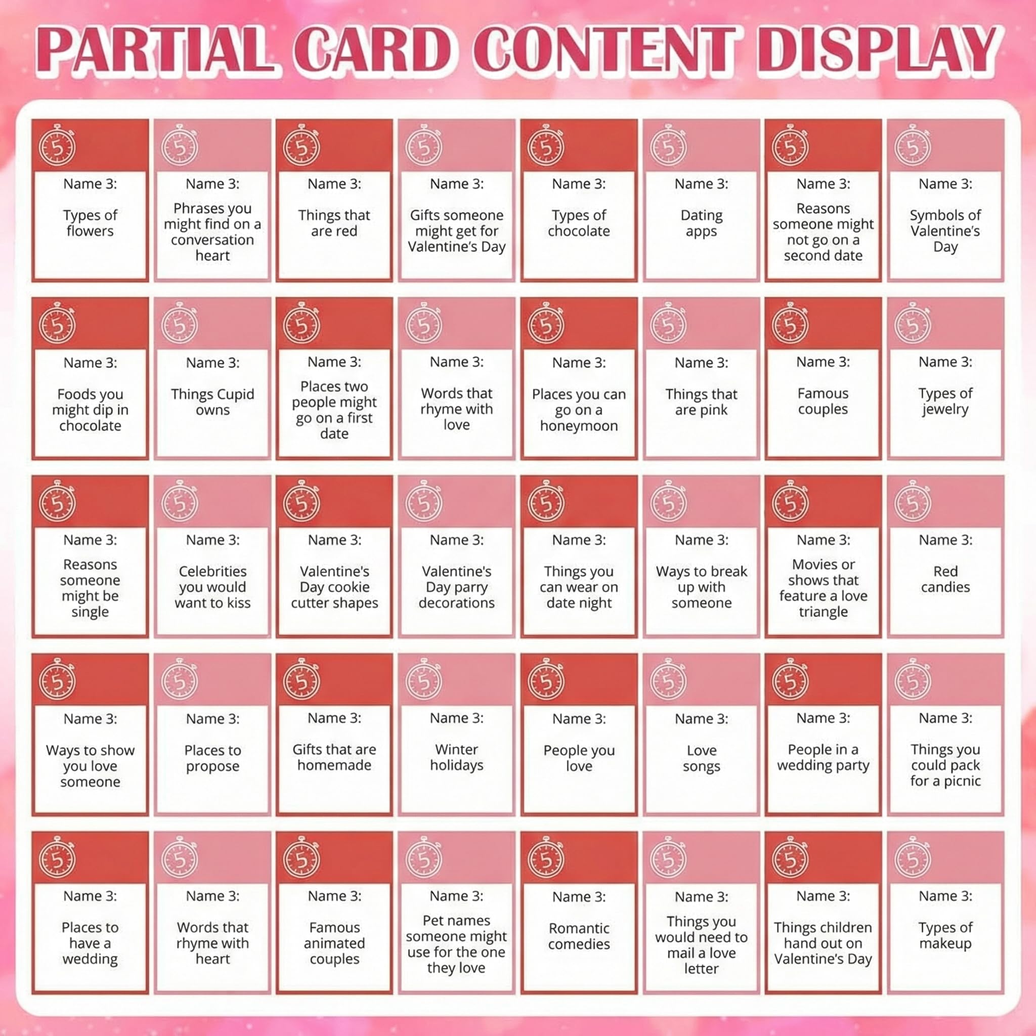 Easter Hack Fast Answer Card Game with 72 Cards & Timer, Hilarious Party Game for 2-10 Players,Quick Easy Setup Valentine's Day Galentine Night Party Card Game for Adult Family Friends Couple Easter Basket Stuffer