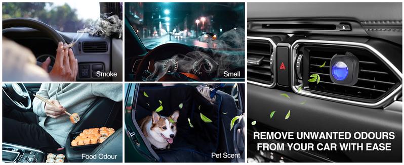 S ZEVO Car Air Freshener - Long Lasting 30 Day Fragrance Life with 6 Vent Clips for Up to 180 Days Freshness