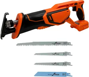 Reciprocating Saw Tool Only – Compatible with Dewalt 18V Batteries, 6PCS Saw Blades Included