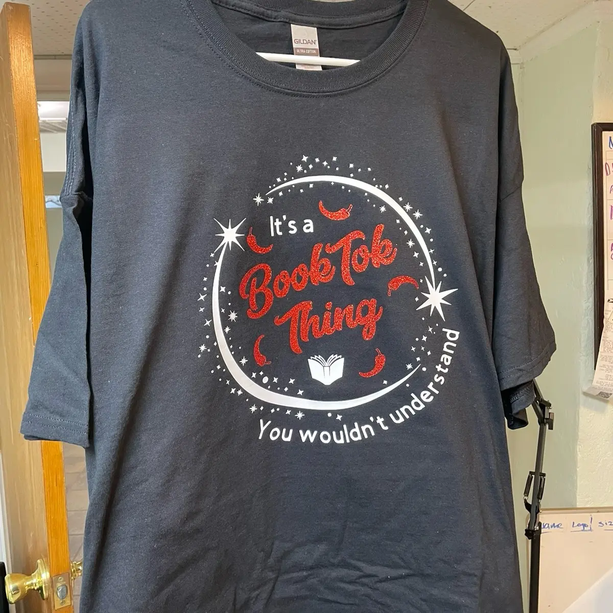It’s a booktok thing  with glitter vinyl cotton T-Shirt
