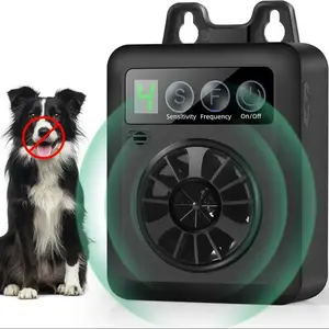 Dog Bark Deterrent, 50ft Range Bark Box, Sonic Bark Deterrent with 3 Ultrasonic Control Modes, Pet Training & Behavior Aid, Dog & Cat Accessories