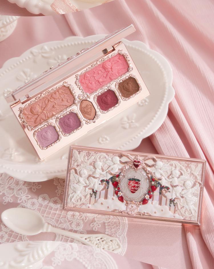 Flower Knows Strawberry Cupid Collection Makeup Palette, Matte, Shimmer, all-in-one Palette, Blush, Longlasting, High Pigment, Ideal For Office, Travel or Date Flower Knows Strawberry Cupid Collection Makeup Palette, Matte, Shimmer, all-in-one Palette, Blush, Longlasting, High Pigment, Ideal For Office, Travel or Date