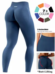 SEXIE Gym Leggings - Scrunch Butt Lifting, High Waist Seamless Gym Workout Leggings for Women (Tummy Control Activewear)