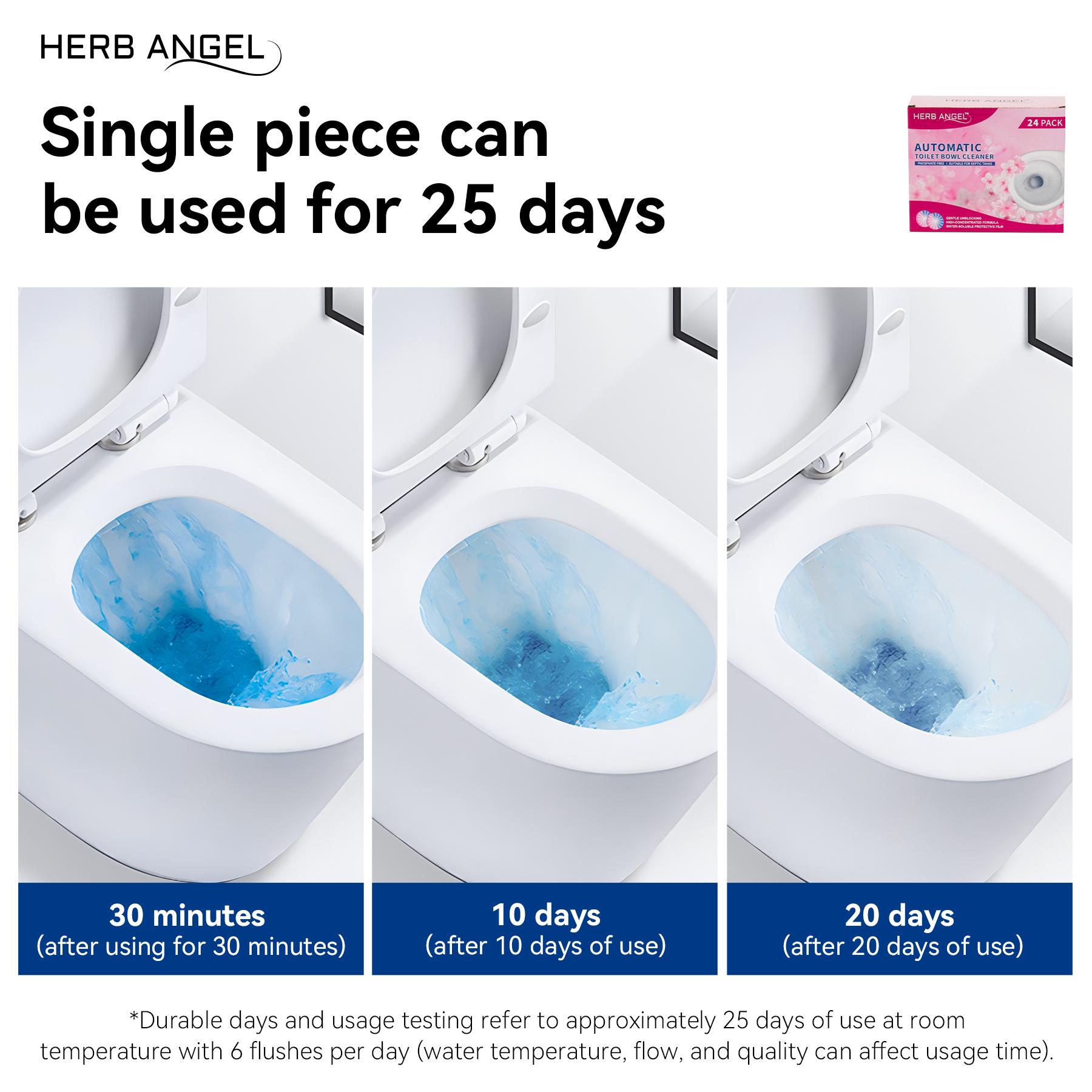 Dual Color & Dual Effect Automatic Toilet Bowl Cleaners Tablets （home essentials） 12 24 32 40 Pack Effective Cleaning Solution