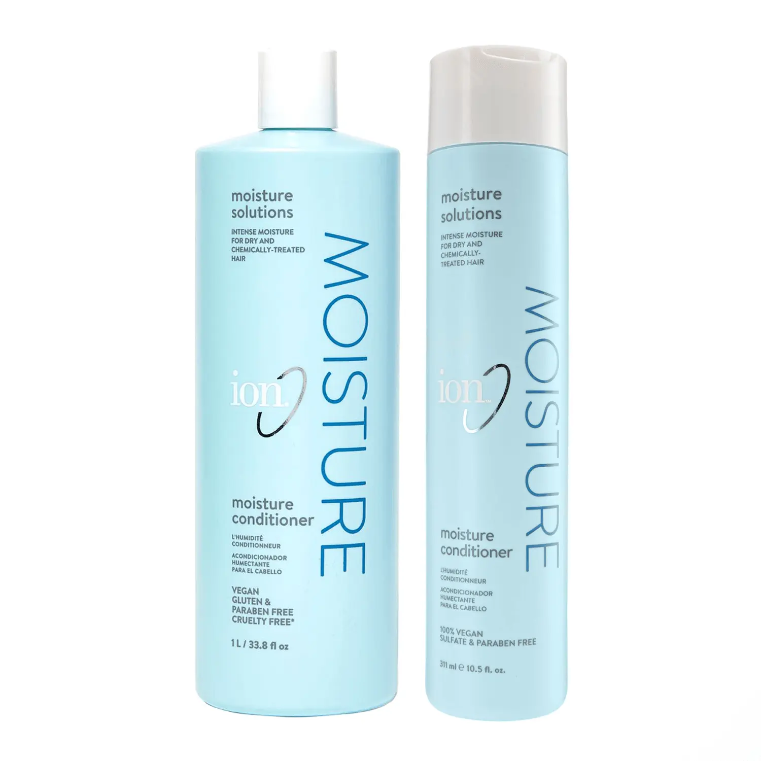 ion Hydrating Liquid Advanced Moisture Argan Conditioner - Fragranced, Argan Oil-Infused, Moisture-Boosting, 33.8 fl oz (1 L) for Daily Use on Adults' Dry Hair, Advanced Moisture Conditioner