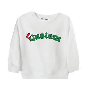 CUSTOM SANTA HAT ♡ toddler & kids personalized printed sweatshirt