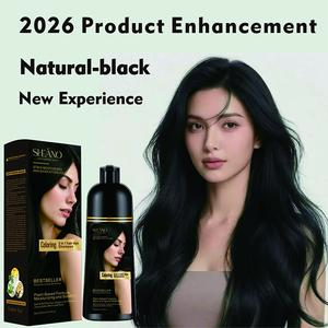SHEANO Multi-Color 3in1 Hair Dye Shampoo - Long-Lasting Color, Natural Plant Ingredients, Hair Repair, Suitable for Sensitive Skin, Instant Grey Hair Coverage champu para canas