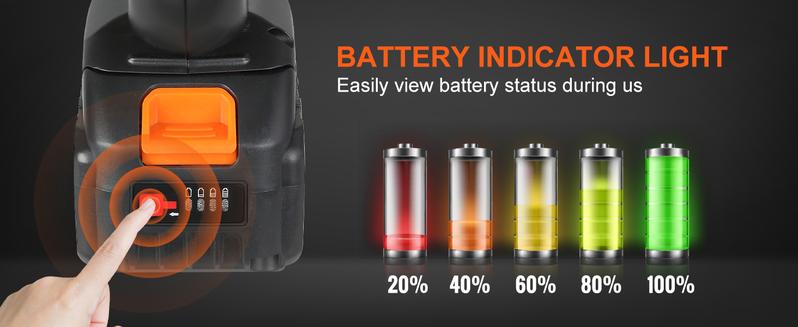 VEVOR Cordless Pressure Washer, TikTokShopBlackFriday, 652-PSI 1.0 GPM Portable Power Cleaner, Handheld High-Pressure Car Washer Gun with 4.0Ah Battery, Charger, 6-in-1 Nozzle, for Home/Floor Cleaning & Watering