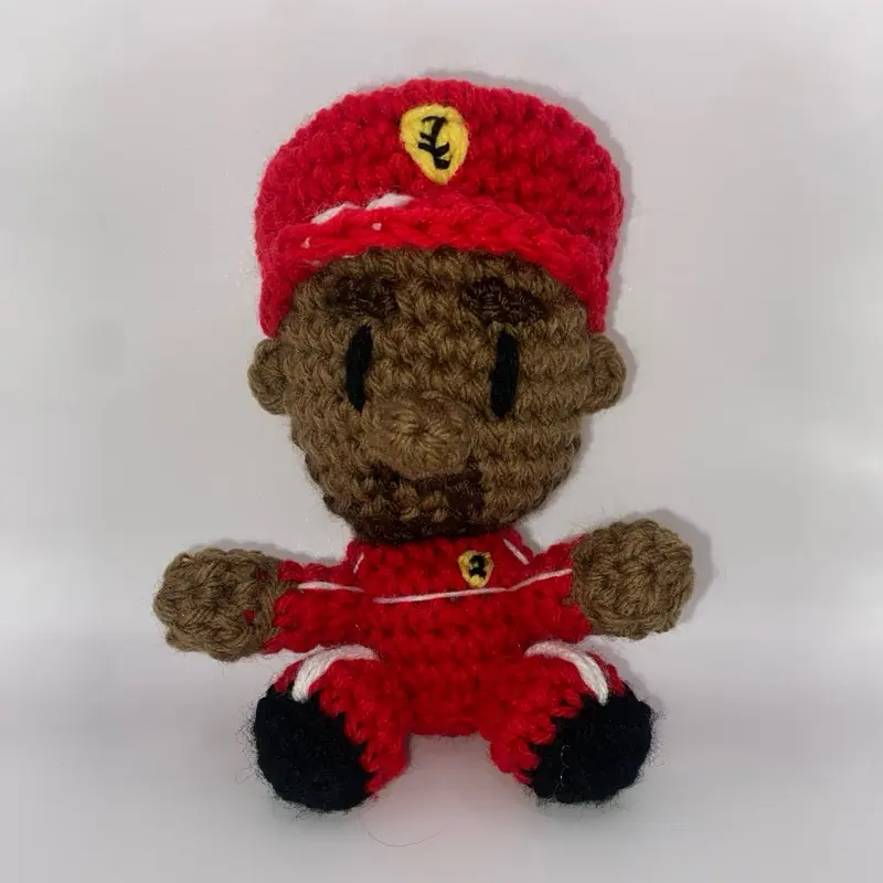 Mini 2025 Lewis Hamilton crocheted doll