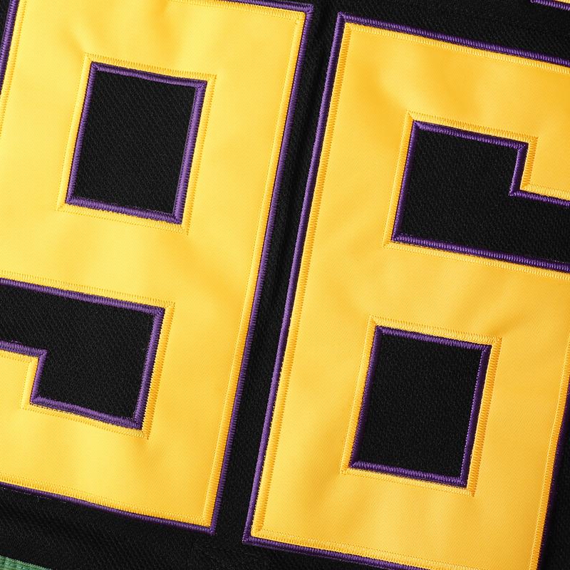 Cartoon Duck Print Hockey Jersey Unisex No.96 Back Color-Block Loose Fit Breathable Sports Fabric Versatile Styling Athletic Apparel Fashion Movie Jerseys with Stitched Letters