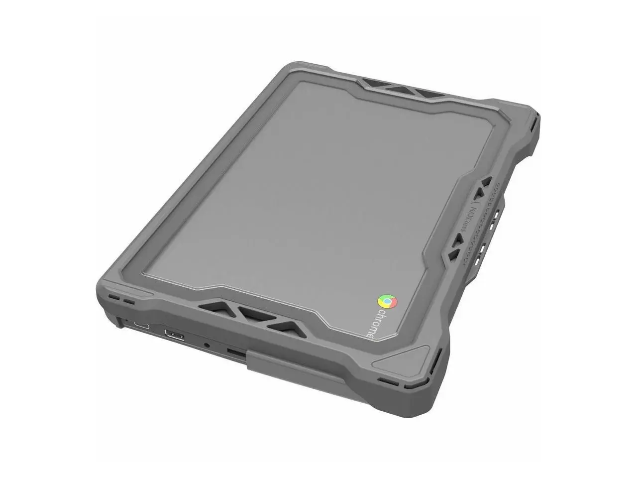 MAXCases Extreme Shell-F Slide Case for Lenovo 300e/500e G3 Chromebook/Windows 11" (Gray/Clear) - LN-ESF-300E-G3-GRY