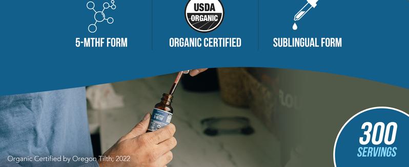 L-Methylfolate (1mg) Plus Methyl-B12 (300 Servings)- Active 5-MTHF Form, Organic Berry Flavor, Liquid Form – Mood, Cognition, Methylation Supplement fitness dietary