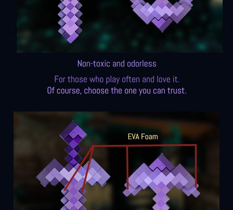 2 in 1 Sword & Pickaxe Transforming Toy with Game-Inspired Light & Sound Effects for Kids Colorful Telescopic Lightsaber