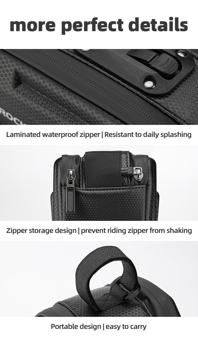 ROCKBROS Bike,Bicycle Saddle Bag Under Seat 3D Hard Shell Bike Seat Bag with Silver Reflective Strip Bike Bag for Mountain Road Bikes, Quick Release 1.7L