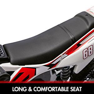 【GARVEE】12V Electric Dirt Bike with Dual 25W Motors, Twist Grip Throttle, Spring Suspension, Training Wheels, and Ride-On Toy in Green, Pink, Blue, and Red Colors