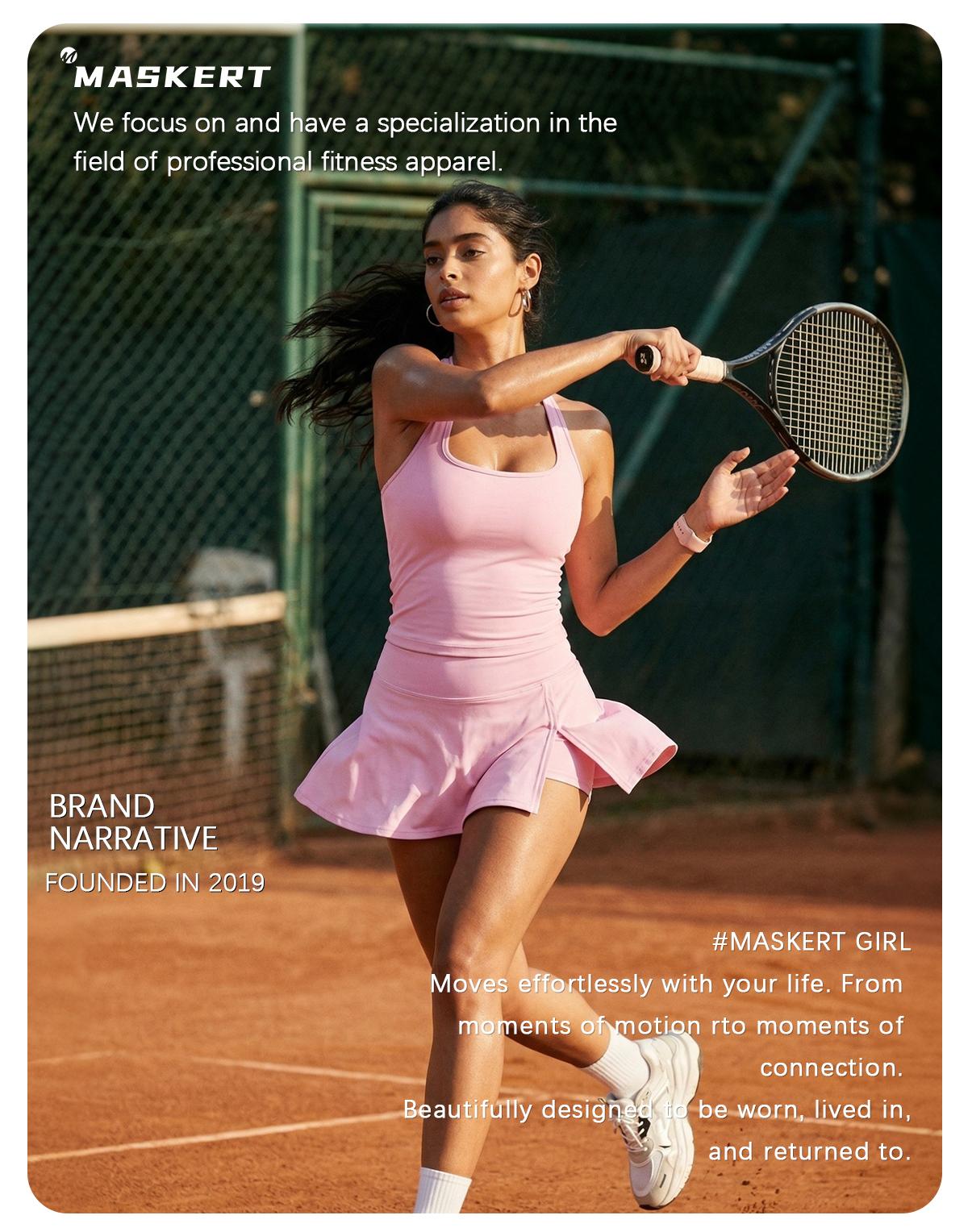 MASKERT Women’s Sports Tank Top Stretchy Buttery Soft Lightweight for Yoga & Training SpringStatements