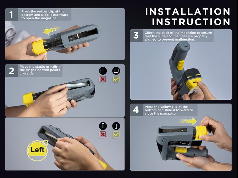 INOKRAFT 4V Cordless 2-in-1 Staple and Nail Gun with 3000 Staples & Nails, Light Duty Rechargeable for Upholstery, Wood, Carpentry & Crafts