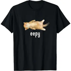 Silly Sleepy Cat Meme T-shirt